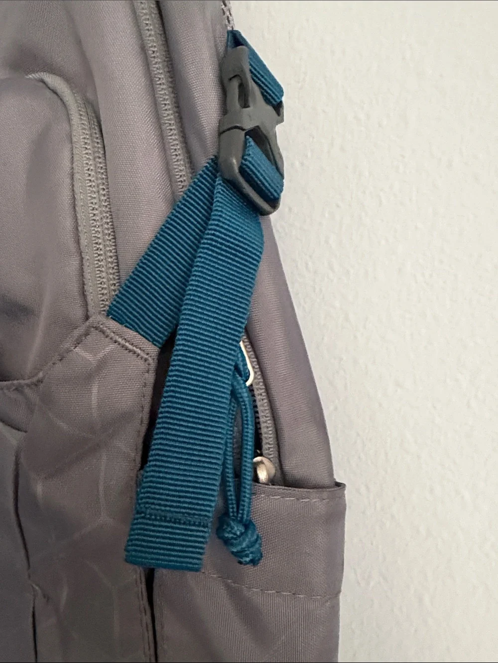Ozark Trail Gray Backpack with Teal Accent Straps